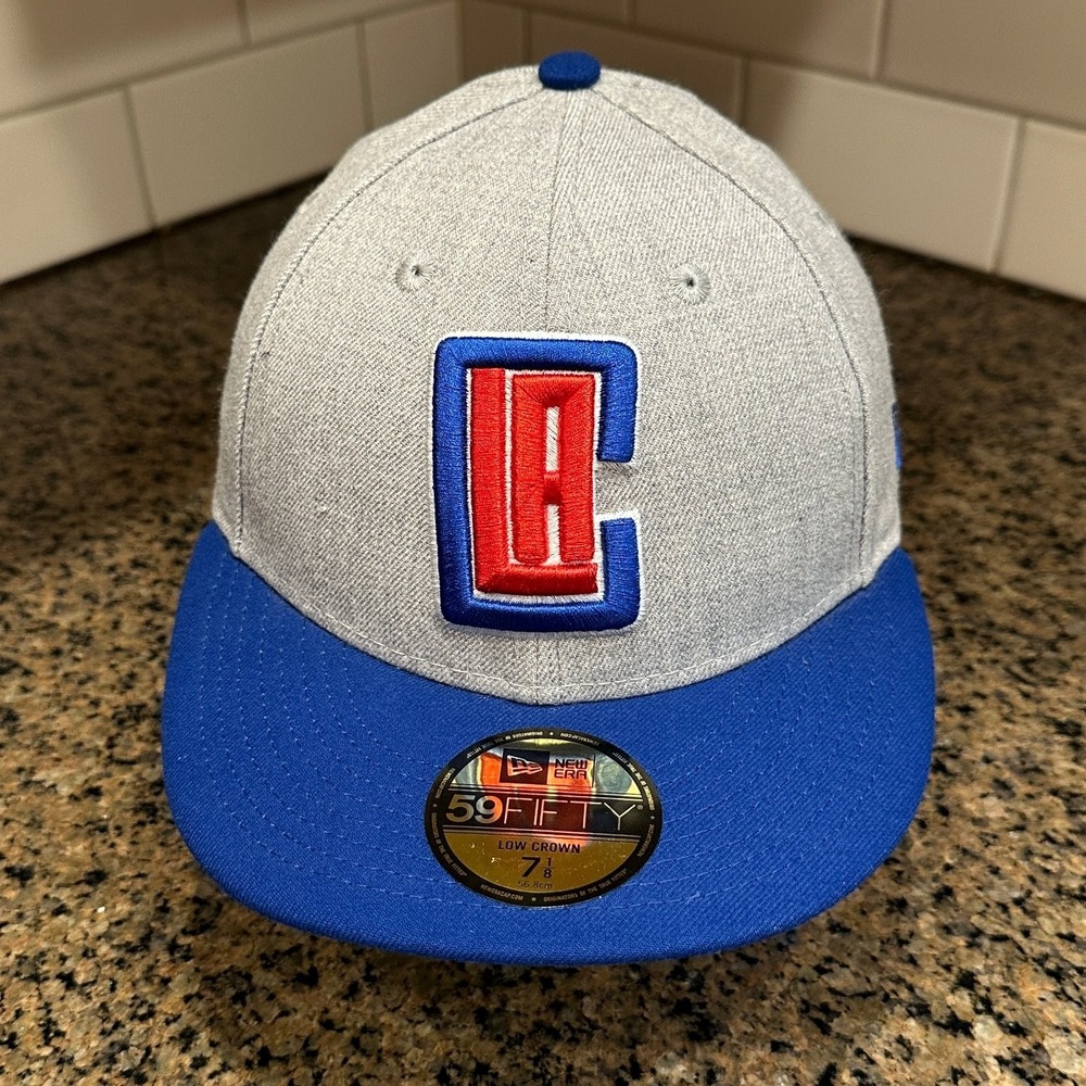 Los Angeles‎ Clippers New Era 59FIFTY Low Crown 7 1/8 Heather Gray Hat New